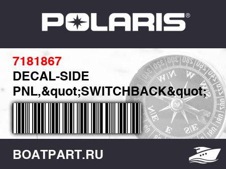 Изображение товара DECAL-SIDE PNL,&quot;SWITCHBACK&quot;,RH