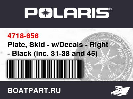 Изображение товара Plate, Skid - w/Decals - Right - Black (inc. 31-38 and 45)