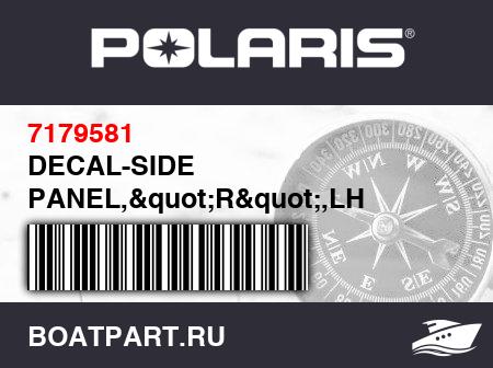 Изображение товара DECAL-SIDE PANEL,&quot;R&quot;,LH