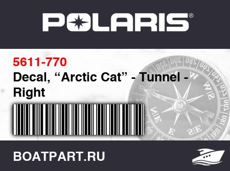Изображение товара Decal, “Arctic Cat” - Tunnel - Right