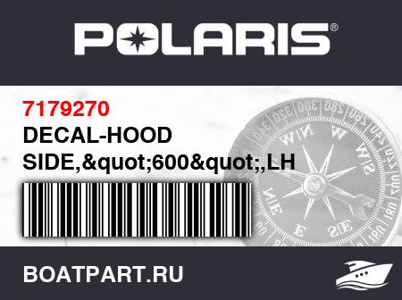 Изображение товара DECAL-HOOD SIDE,"600",LH