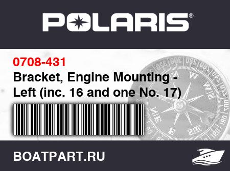 Изображение товара Bracket, Engine Mounting - Left (inc. 16 and one No. 17)