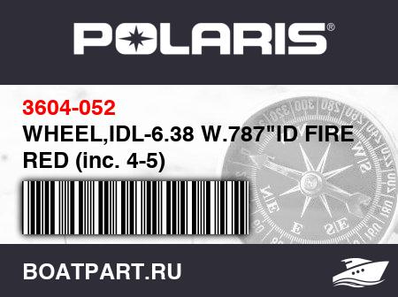 Изображение товара WHEEL,IDL-6.38 W.787"ID FIRE RED (inc. 4-5)