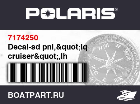 Изображение товара Decal-sd pnl,"iq cruiser",lh
