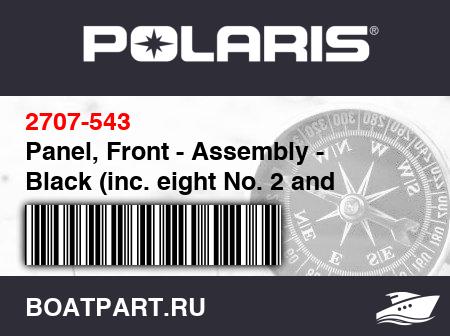 Изображение товара Panel, Front - Assembly - Black (inc. eight No. 2 and 3-5)