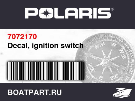 Изображение товара Decal, ignition switch