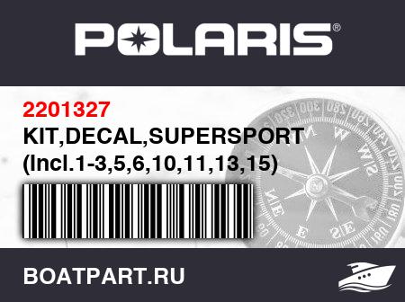Изображение товара KIT,DECAL,SUPERSPORT (Incl.1-3,5,6,10,11,13,15)