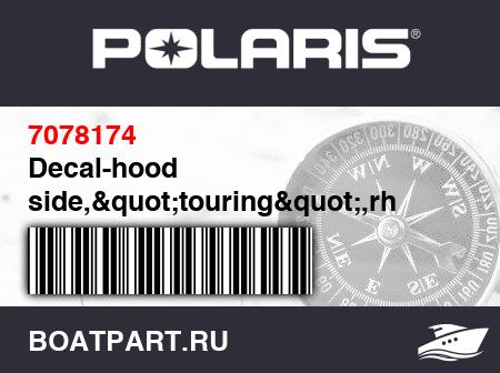 Изображение товара Decal-hood side,&quot;touring&quot;,rh