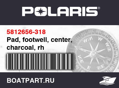 Изображение товара Pad, footwell, center, charcoal, rh