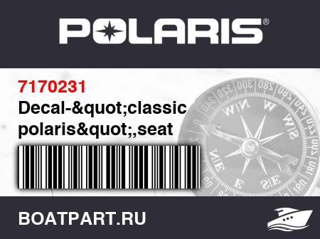 Изображение товара Decal-"classic polaris",seat