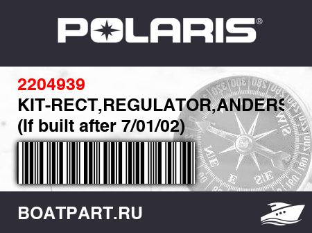 Изображение товара KIT-RECT,REGULATOR,ANDERSON (If built after 7/01/02)
