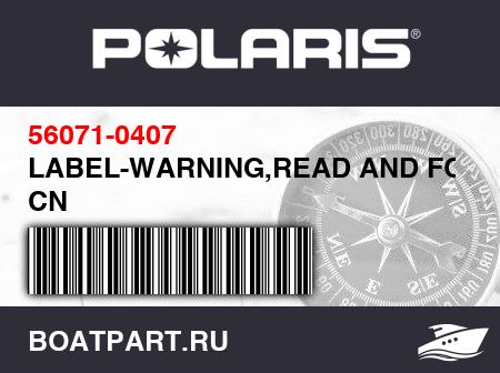 Изображение товара LABEL-WARNING,READ AND FOLLOW CN