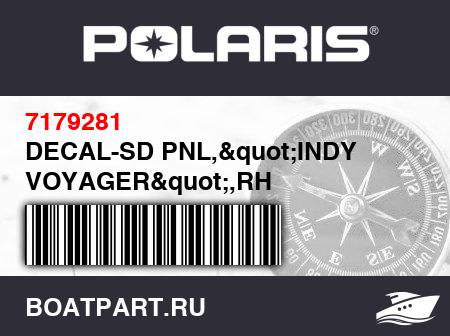 Изображение товара DECAL-SD PNL,&quot;INDY VOYAGER&quot;,RH