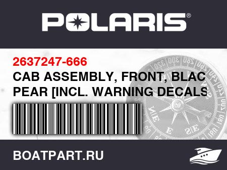 Изображение товара CAB ASSEMBLY, FRONT, BLACK PEAR [INCL. WARNING DECALS]