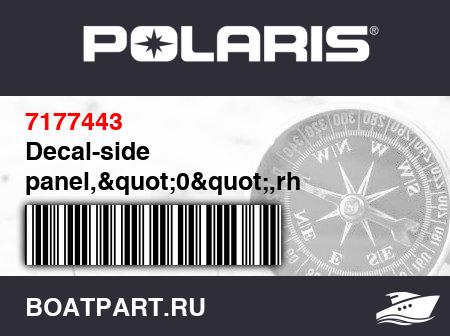 Изображение товара Decal-side panel,"0",rh