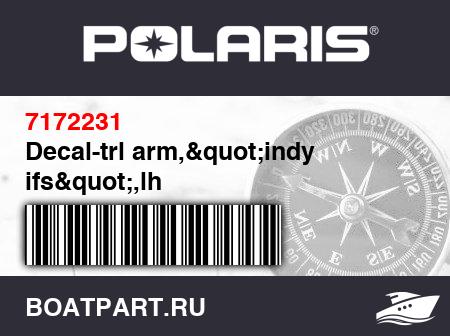 Изображение товара Decal-trl arm,"indy ifs",lh