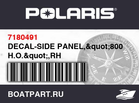 Изображение товара DECAL-SIDE PANEL,"800 H.O.",RH