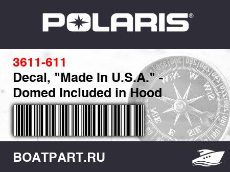Изображение товара Decal, "Made In U.S.A." - Domed Included in Hood w/Decals
