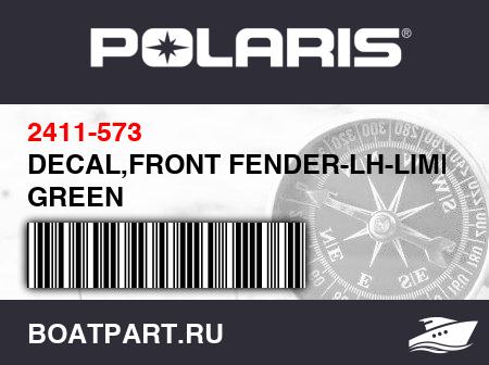 Изображение товара DECAL,FRONT FENDER-LH-LIME GREEN