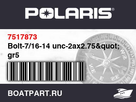 Изображение товара Bolt-7/16-14 unc-2ax2.75&quot; gr5