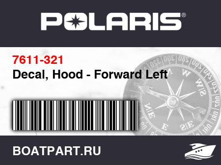 Изображение товара Decal, Hood - Forward Left