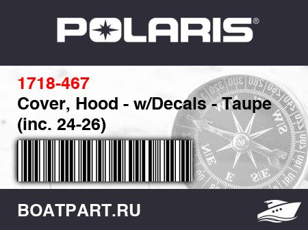 Изображение товара Cover, Hood - w/Decals - Taupe (inc. 24-26)