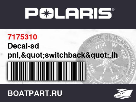 Изображение товара Decal-sd pnl,"switchback",lh