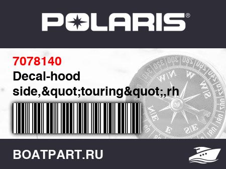 Изображение товара Decal-hood side,&quot;touring&quot;,rh