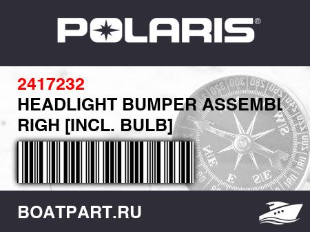 Изображение товара HEADLIGHT BUMPER ASSEMBLY, RIGH [INCL. BULB]