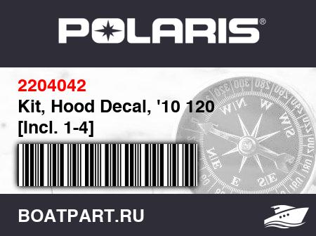 Изображение товара Kit, Hood Decal, '10 120 [Incl. 1-4]