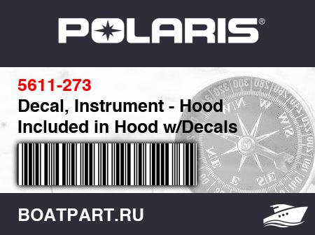Изображение товара Decal, Instrument - Hood Included in Hood w/Decals