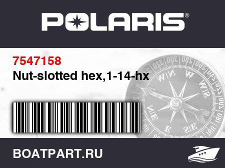 Изображение товара Nut-slotted hex,1-14-hx