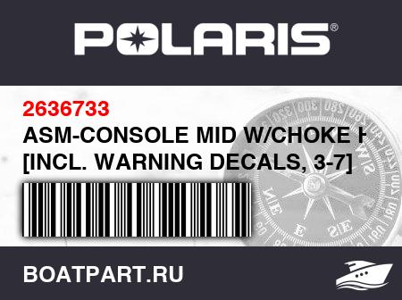 Изображение товара ASM-CONSOLE MID W/CHOKE HOLE [INCL. WARNING DECALS, 3-7]