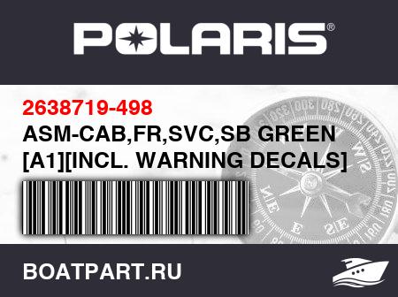 Изображение товара ASM-CAB,FR,SVC,SB GREEN [A1][INCL. WARNING DECALS]
