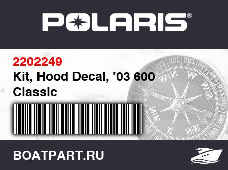 Изображение товара Kit, Hood Decal, '03 600 Classic [Incl.2,4-7,12,13,15,18]