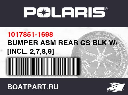 Изображение товара BUMPER ASM REAR GS BLK W/ LIME [INCL. 2,7,8,9]
