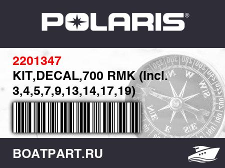 Изображение товара KIT,DECAL,700 RMK (Incl. 3,4,5,7,9,13,14,17,19)