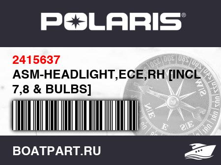 Изображение товара ASM-HEADLIGHT,ECE,RH [INCL. 7,8 & BULBS]