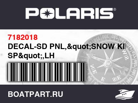Изображение товара DECAL-SD PNL,"SNOW KING SP",LH