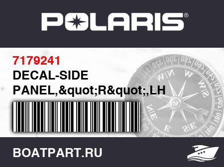Изображение товара DECAL-SIDE PANEL,&quot;R&quot;,LH