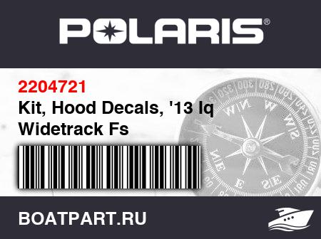 Изображение товара Kit, Hood Decals, '13 Iq Widetrack Fs