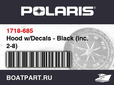 Изображение товара Hood w/Decals - Black (inc. 2-8)