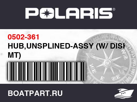 Изображение товара HUB,UNSPLINED-ASSY (W/ DISK MT)