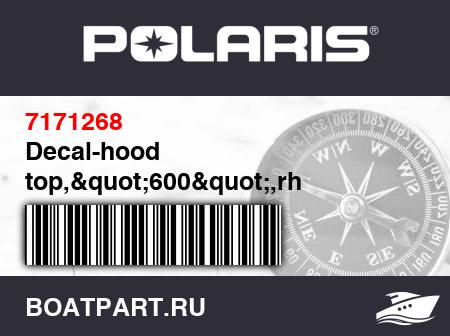 Изображение товара Decal-hood top,"600",rh