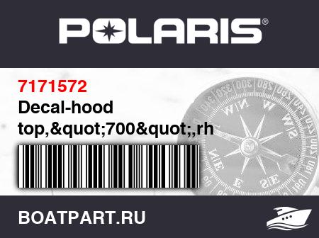 Изображение товара Decal-hood top,"700",rh