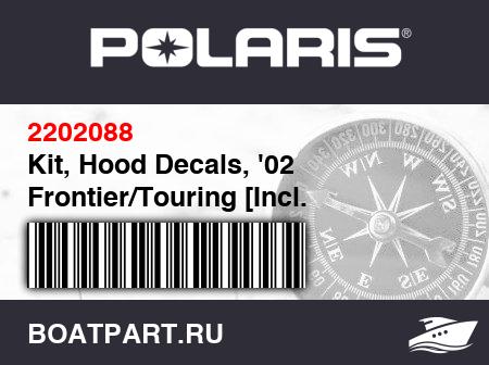 Изображение товара Kit, Hood Decals, '02 Frontier/Touring [Incl. 1-9,12]