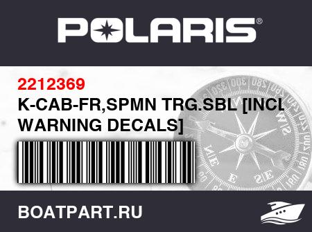 Изображение товара K-CAB-FR,SPMN TRG.SBL [INCL. WARNING DECALS]