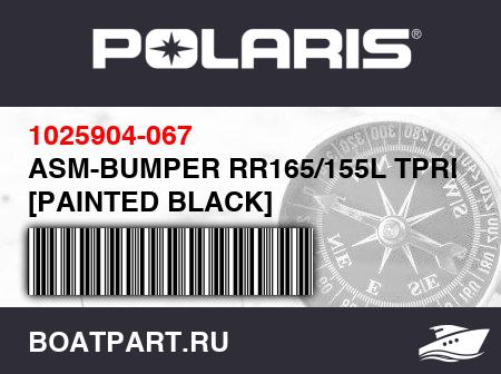 Изображение товара ASM-BUMPER RR165/155L TPRD BLK [PAINTED BLACK]
