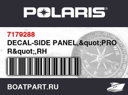 Изображение товара DECAL-SIDE PANEL,"PRO R",RH