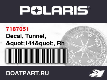 Изображение товара Decal, Tunnel, &quot;144&quot;, Rh